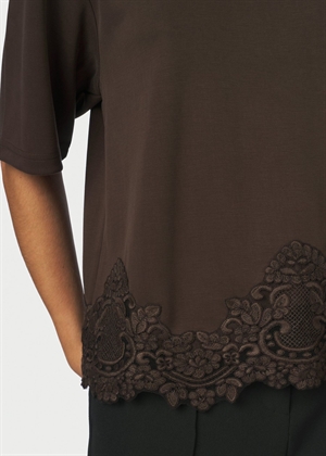 Iria lace tee Brown Neo Noir 